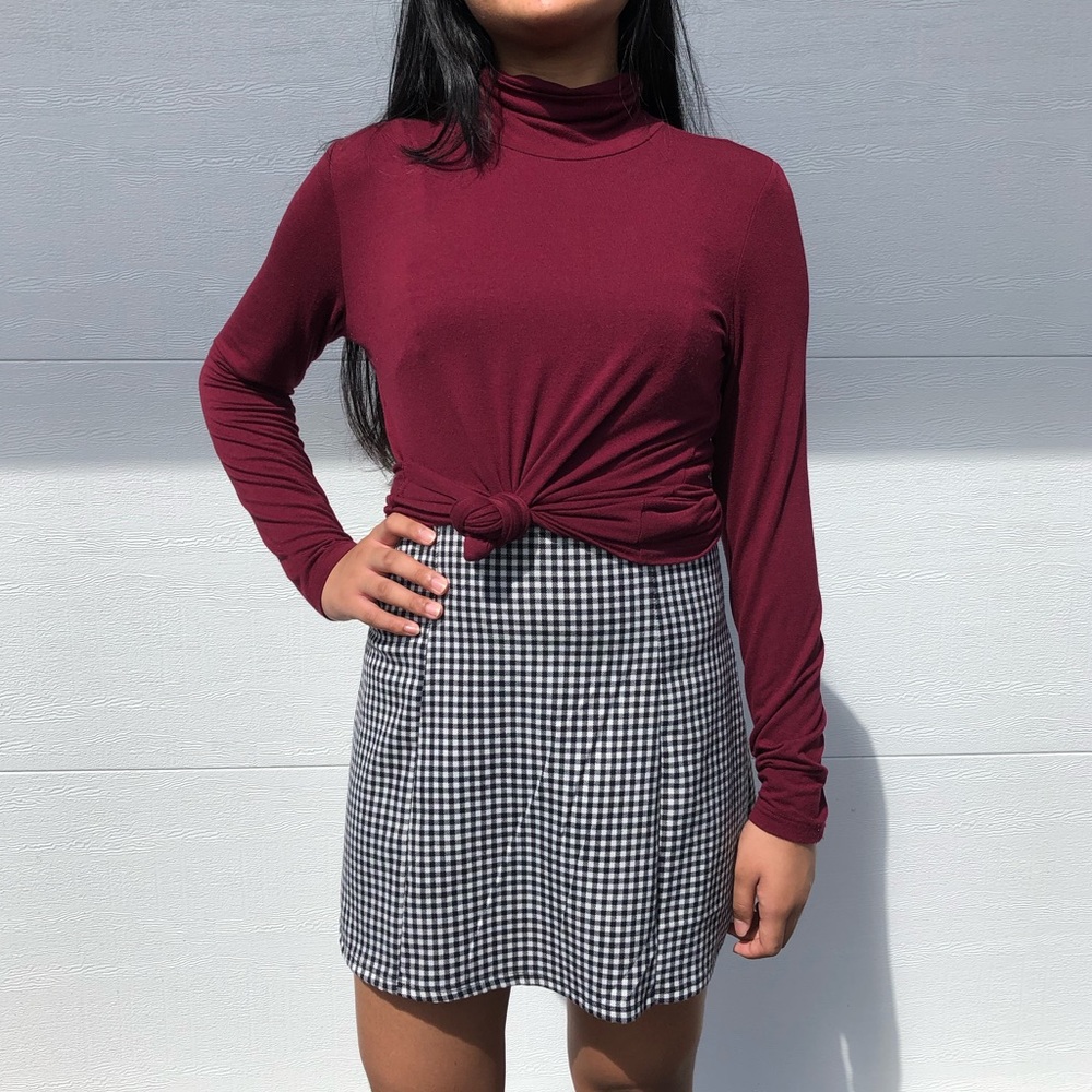 Deep Maroon Turtleneck